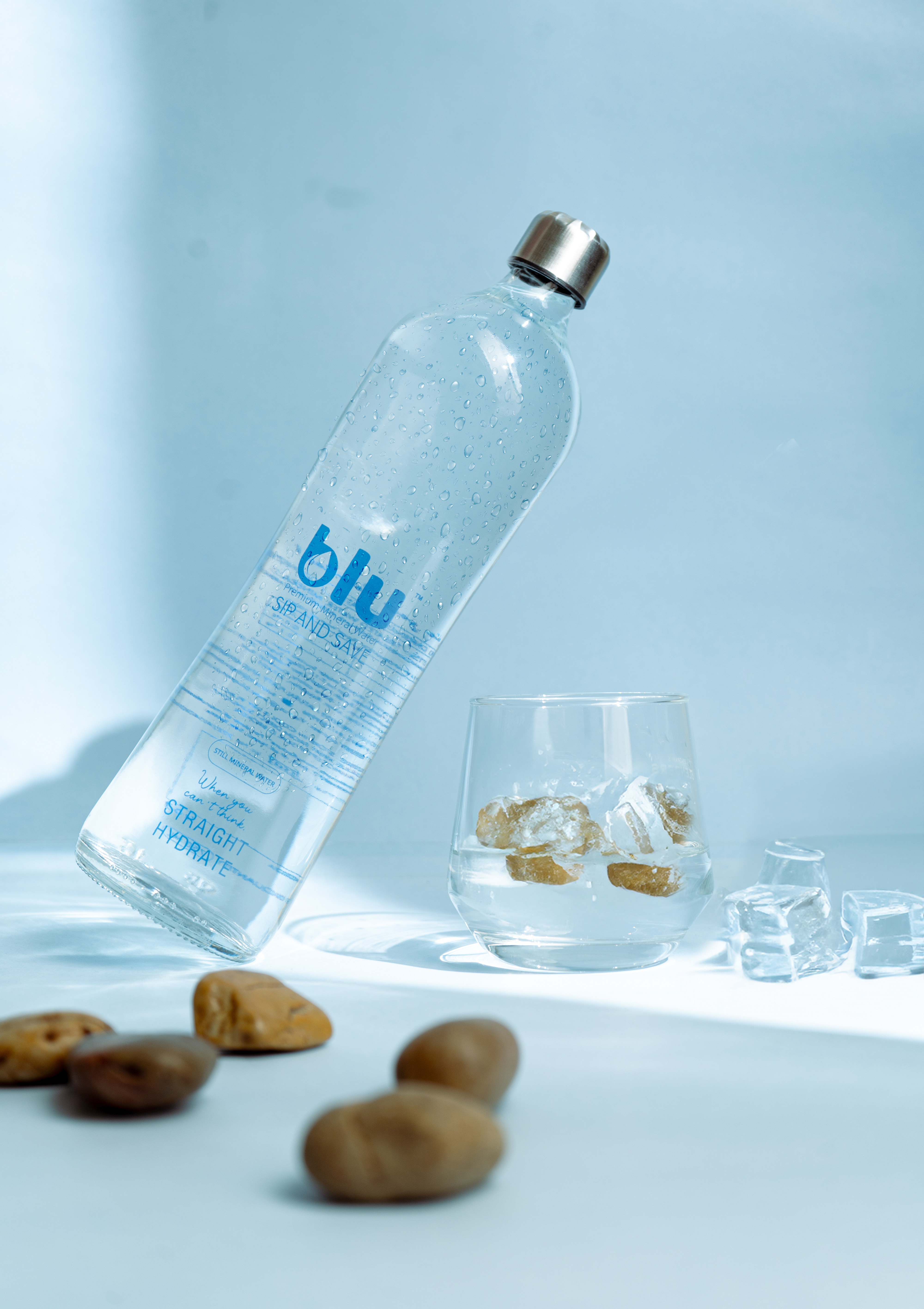 Blu Premium 750ml Glass Bottle